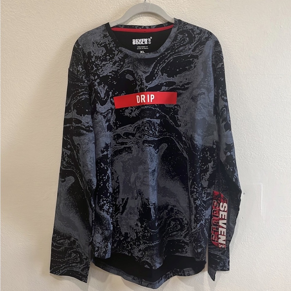Men’s/ boys long sleeve seven souls shirt XL